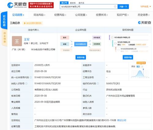 華為跨界進(jìn)軍智能車載領(lǐng)域，新公司聚焦電動(dòng)技術(shù)與智能設(shè)備制造
